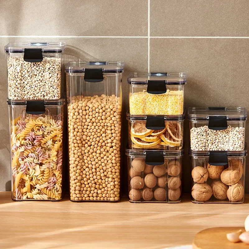 kf-S606cb5b00cbf448e9cf43f34838f5557M-Airtight-Plastic-Kitchen-Storage-Canister-Set-Large-Moisture-Proof-Containers-Grains-Seasonings-Pantry-Organizers