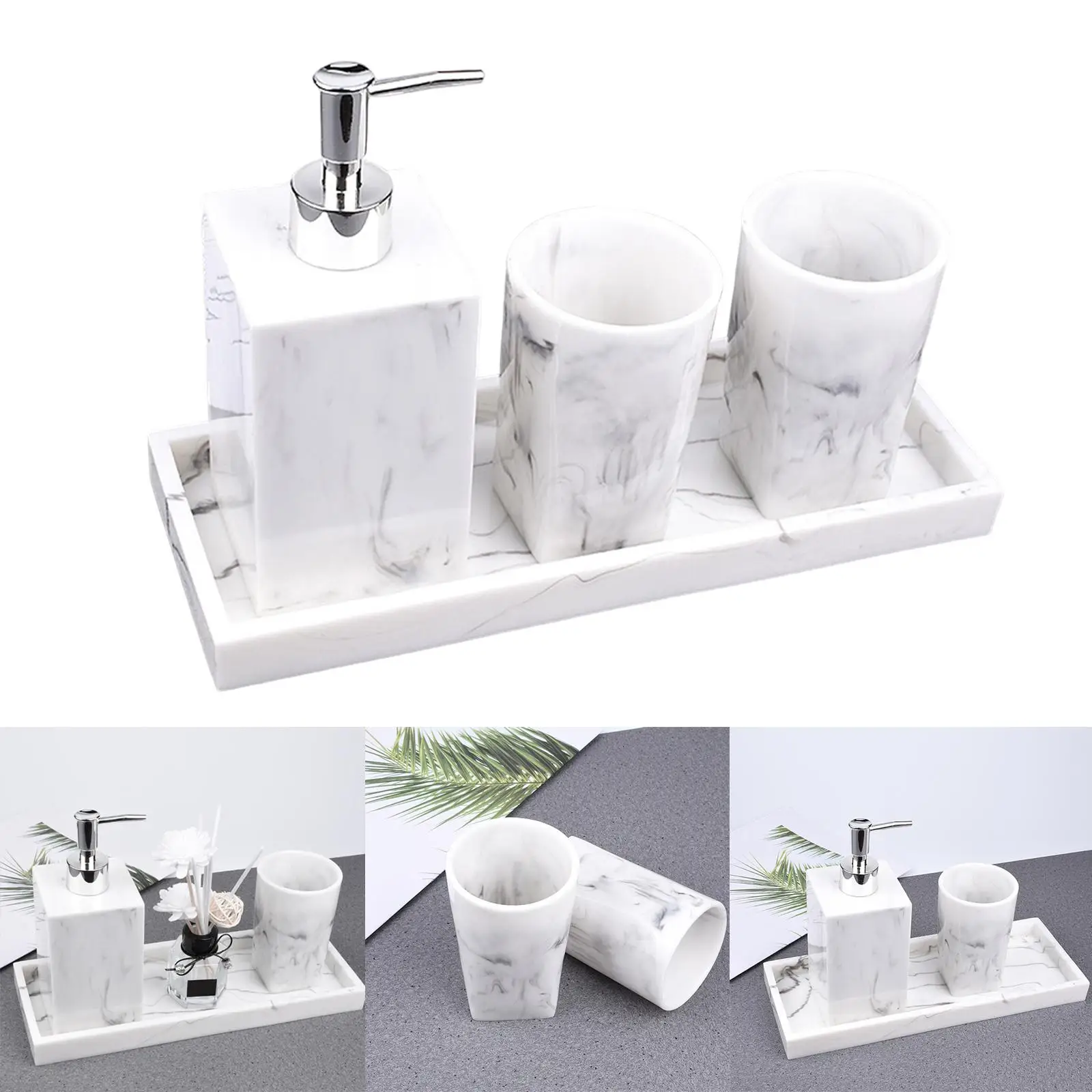 kf-S691be98fc4294ab0b70583e9f46f9e4fN-Bathroom-Accessories-Set-Shampoo-Bottles-Marble-Texture-Mouthwash-Cup-Essential-Set-for-Bathroom-Counter-Home-Apartment